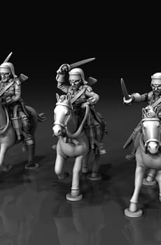 40mm Seven Years War French Dragoons