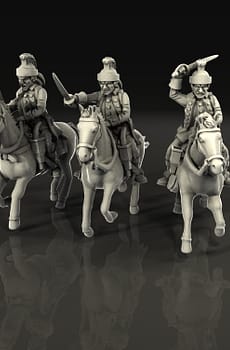 40mm Seven Years War French Light Cavalry