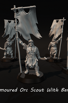 Amoured Orc Scout W_Banner 1