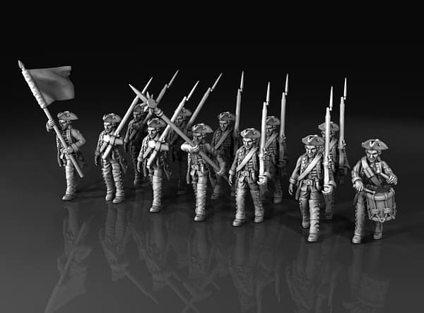 Prussian Infantry Marching