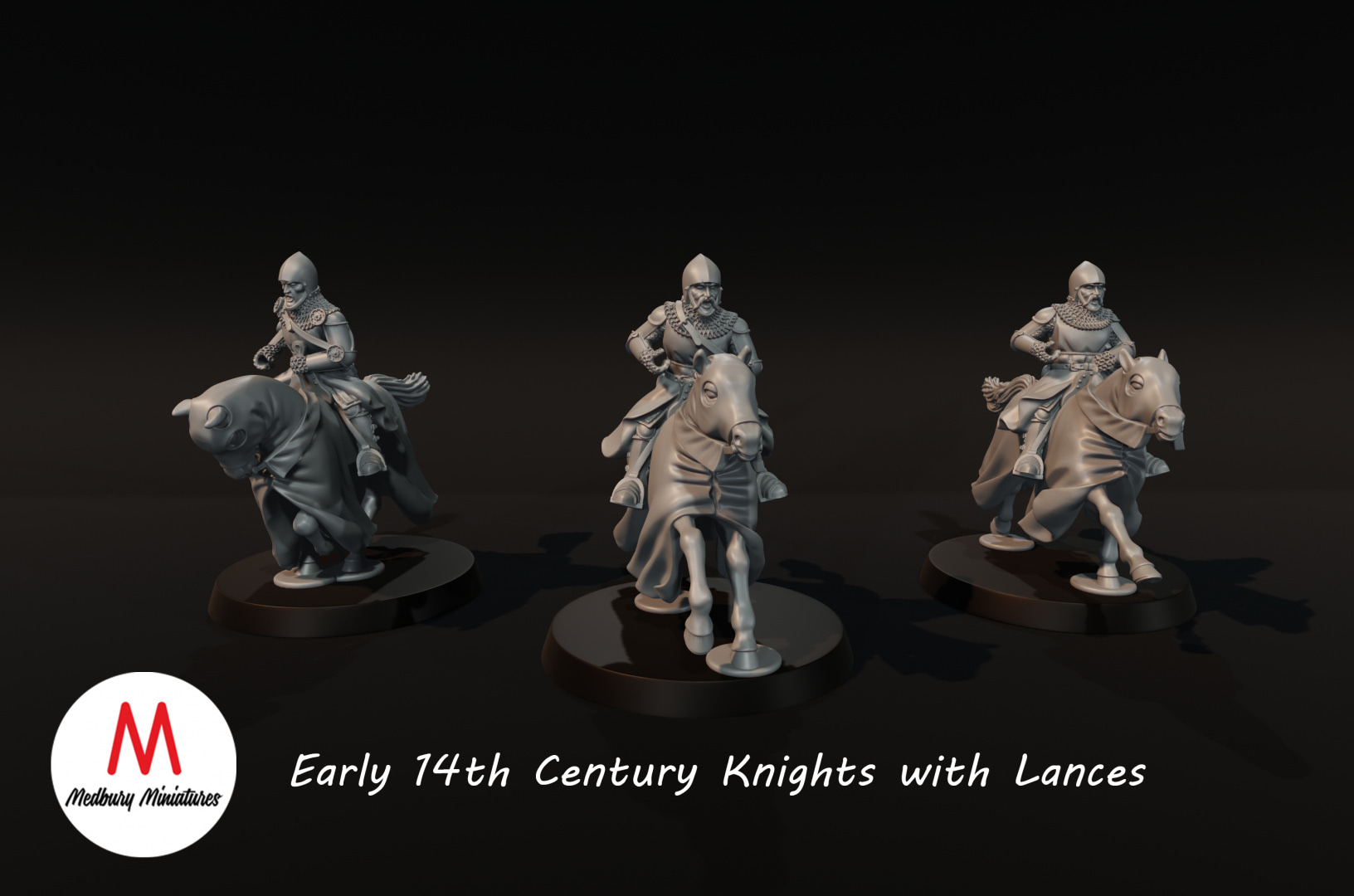 11th Century Knights with lances at up